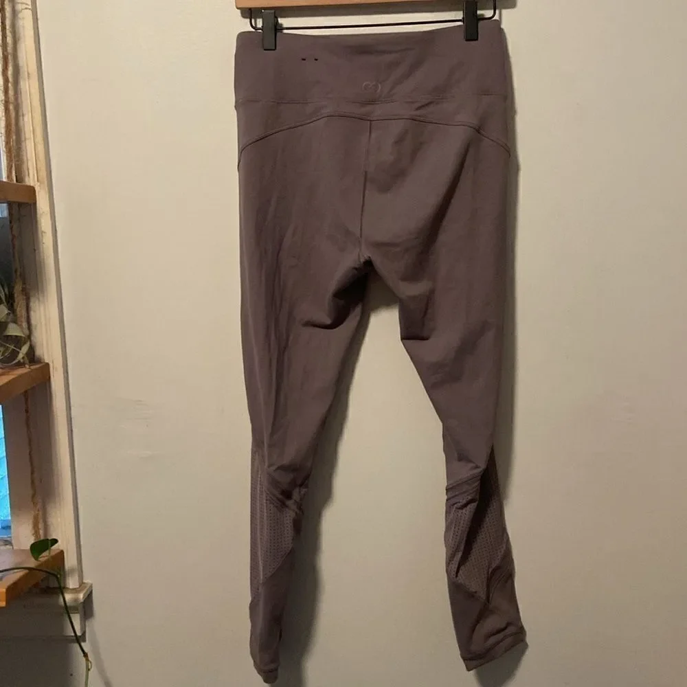CALIA by Carrie Underwood Purple Essential Mesh Crop Leggings Size Medium